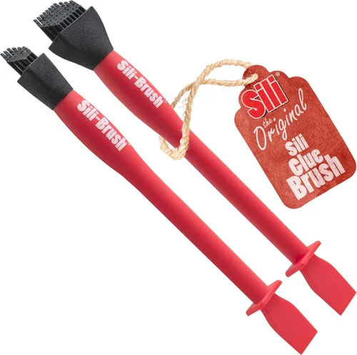 Cepillos reutilizables de silicona para carpintería, pasatiempos y manualidades de 1" y 1/2"