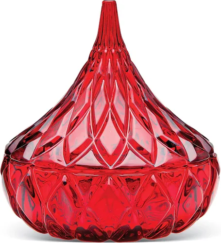 Vista 5 de Godinger Blue Glass Hershey Kiss - Plato de dulces - Una delicia dulce y elegante