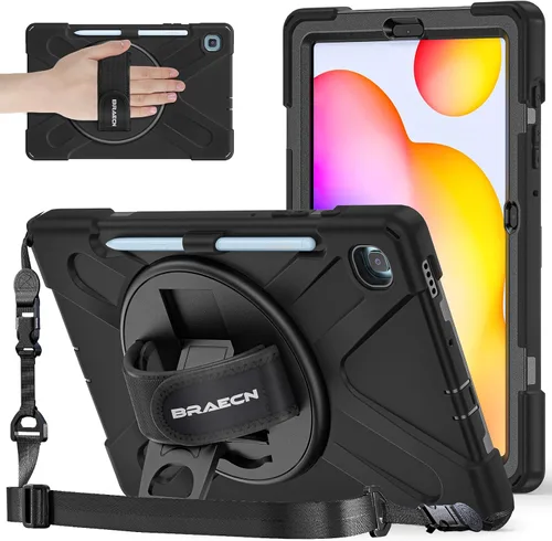 Funda para Samsung Galaxy Tab S6 Lite de 10,4" 2024/2022/2020 A01-negro