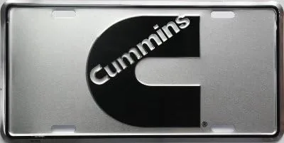 Cummins Placa de Matrícula Lisa Etiqueta Camión Ram 4x4 12v 24v Pick Up