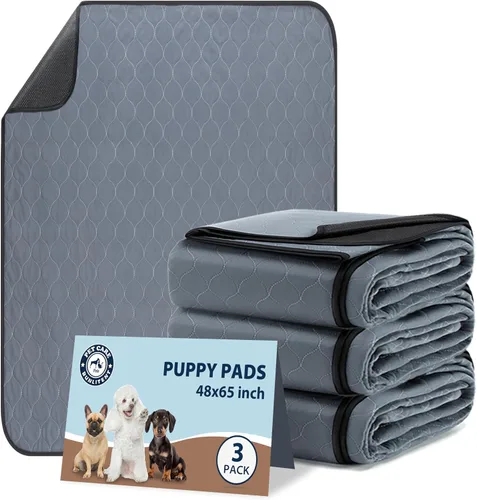 Vista 18 de Almohadillas lavables para orina de perros, 48 x 48 pulgadas, reutilizables, con absorción rápida, impermeables y reutilizables para orina de parto