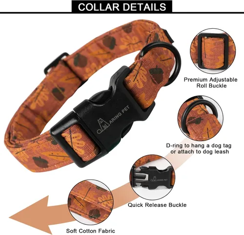 Vista 294 de ARING PET Collar de perro con la bandera estadounidense, lindos collares patrióticos para perros, collares ajustables para mascotas del 4 de julio