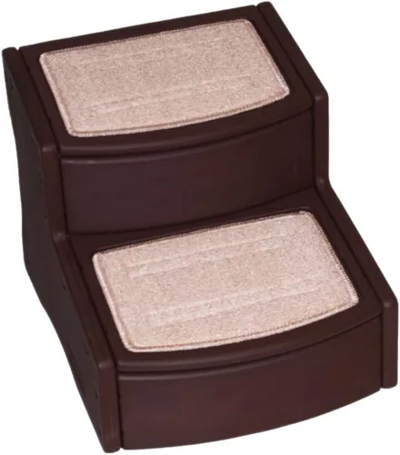 Vista 8 de Pet Gear Easy Step II Escaleras para mascotas, almendra, 2 escalones