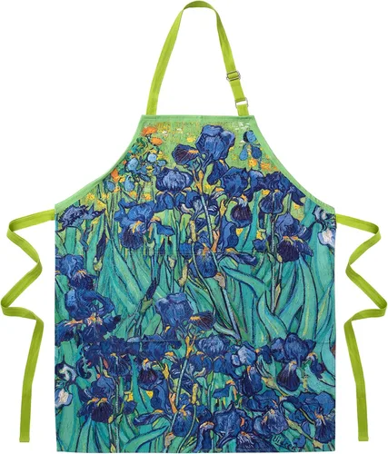 Vista 8 de MODGY, Delantal con bolsillos para mujer, algodón, hornear, cocinar, bonitas flores de primavera Candace Wheeler Abejas