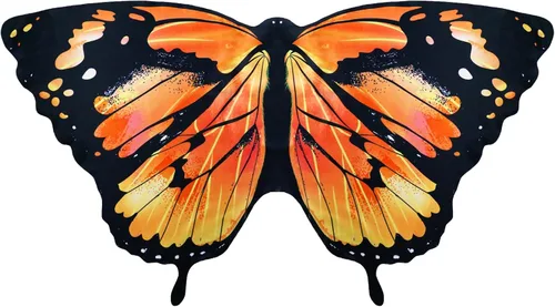 Alas de mariposa monarca para niñas, disfraz de princesa de hada para niñas pequeñas, disfraz para hermana mayor, juguete para fiesta de baile