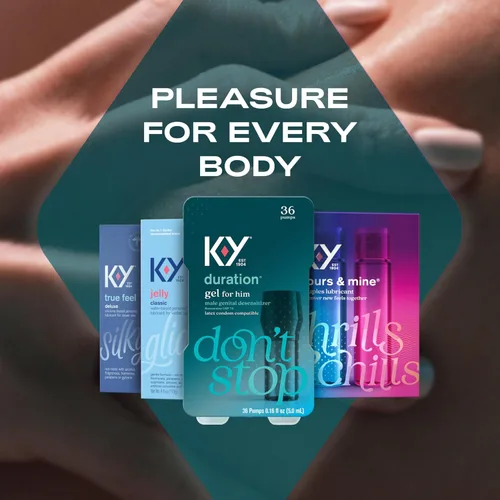 Vista 7 de K-Y Duration Gel 0.16 fl oz, para hombres, parejas adultas, desensibilizante genital masculino adormecedor para durar más tiempo, potenciador